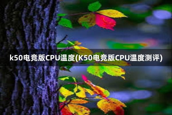 k50电竞版CPU温度(K50电竞版CPU温度测评)