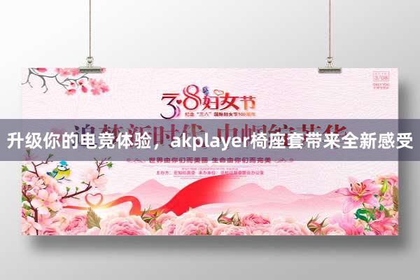 升级你的电竞体验，akplayer椅座套带来全新感受