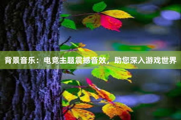 背景音乐：电竞主题震撼音效，助您深入游戏世界